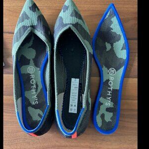 Rothy's olive camo flat size 9